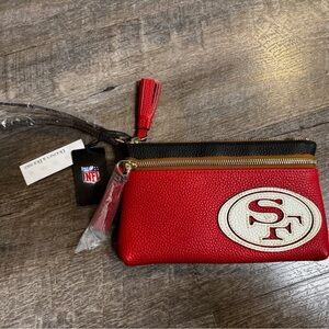 NFL Dooney & Bourke San Francisco 49ERs Wristlet with Tassel